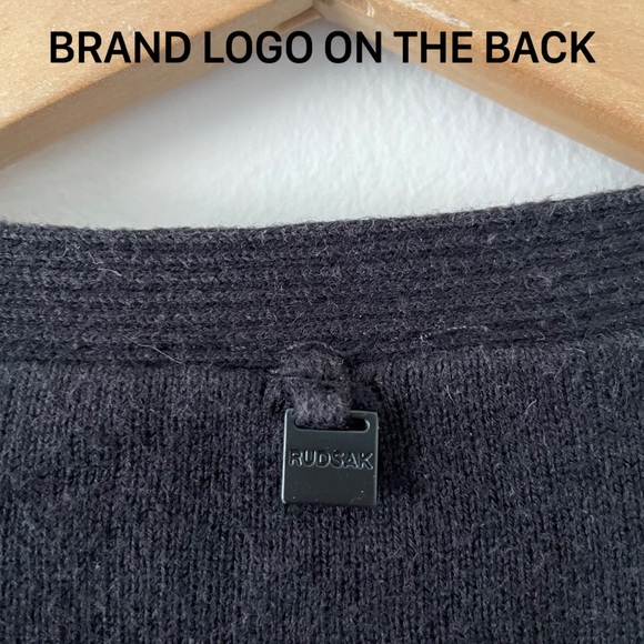 Rudsak men’s black long sleeve cardigan size small - Picture 9 of 11